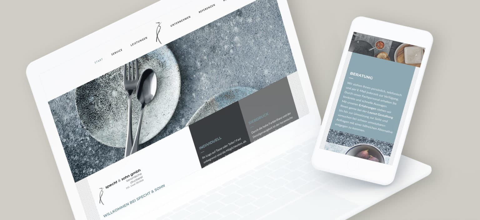 Specht & Sohn GmbH - Siebdruckerei | Website erstellt von StatusZwo.com