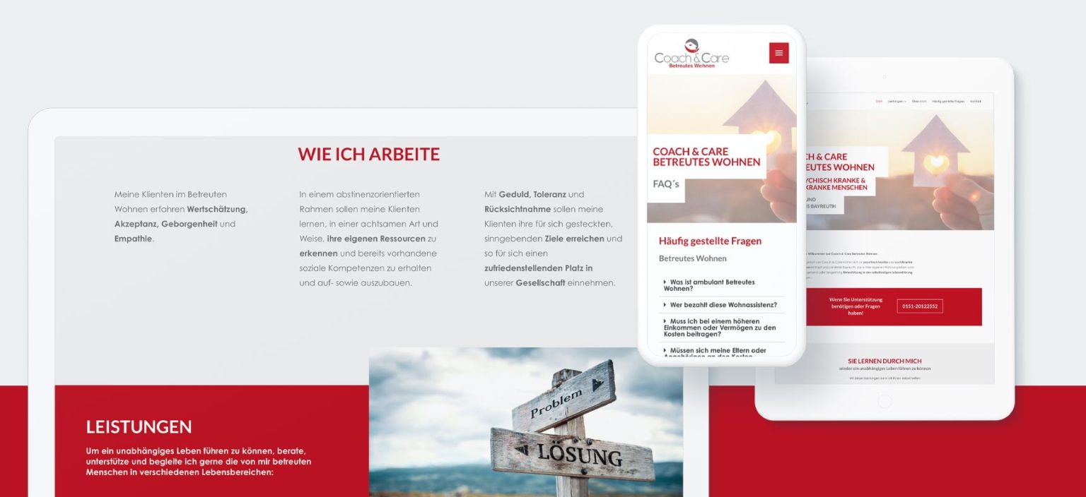 Coach&Care Betreutes Wohnen | Website erstellt von StatusZwo.com