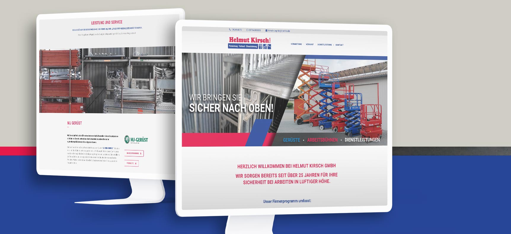 Helmut Kirsch GmbH - Arbeistbühnenverleih | Website erstellt von StatusZwo.com