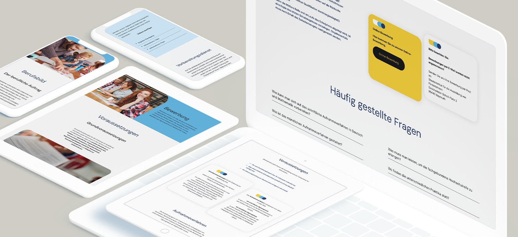 Webdesign für Staatsinstitut für die Ausbildung von Förderlehrern in Bayreuth - StatusZwo Design