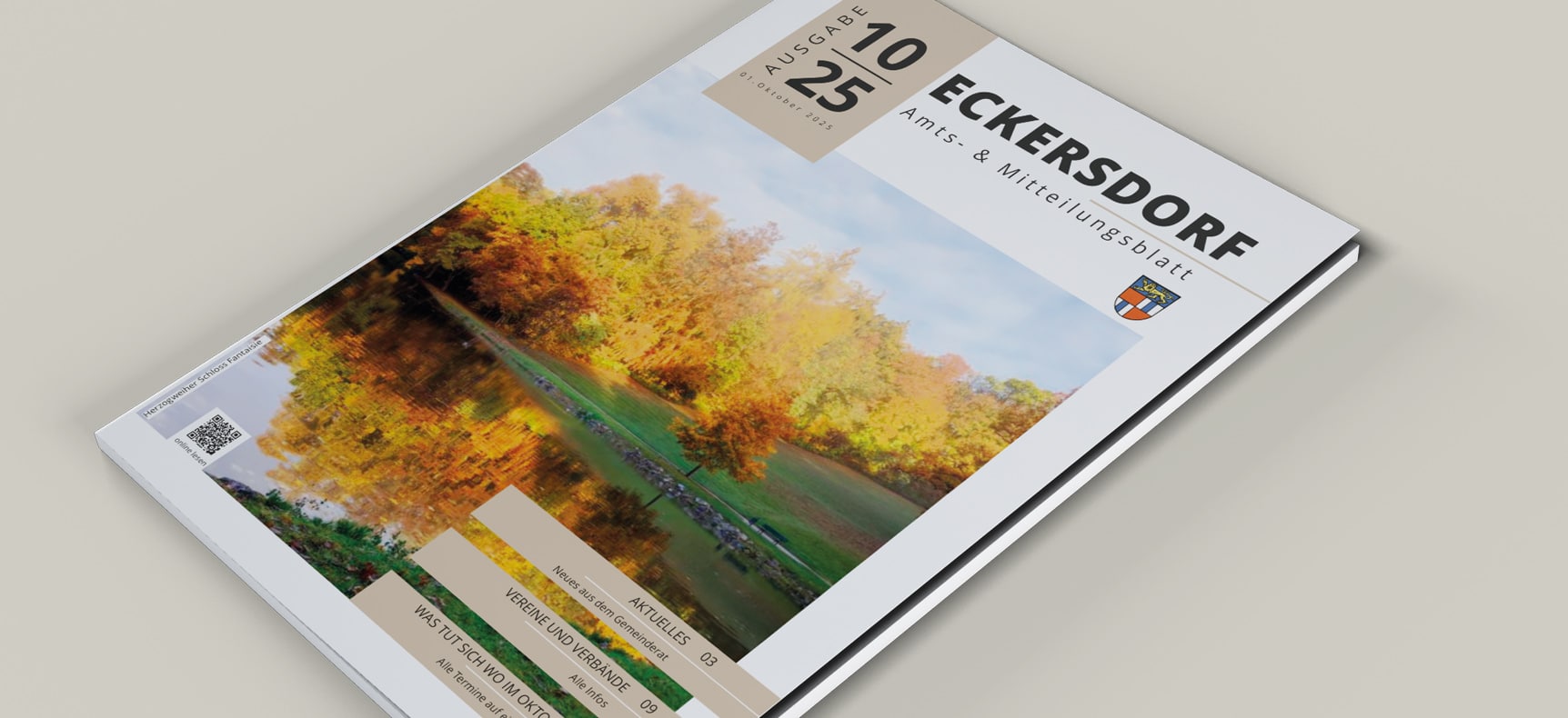 Mitteilungsblatt Eckersdorf | Grafikdesign erstellt von StatusZwo.com