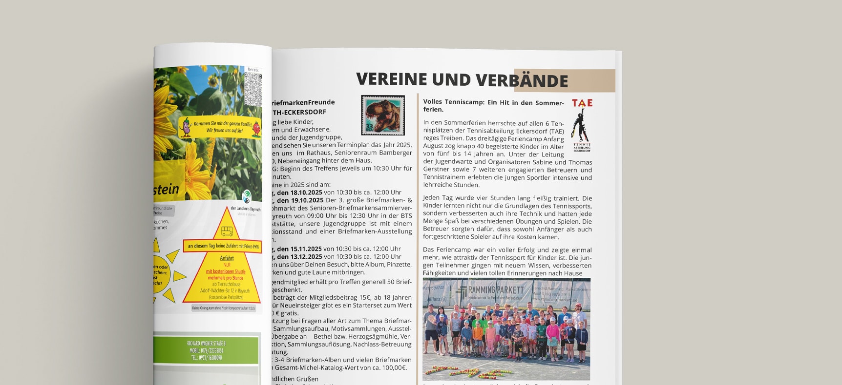 Mitteilungsblatt Eckersdorf | Grafikdesign erstellt von StatusZwo.com