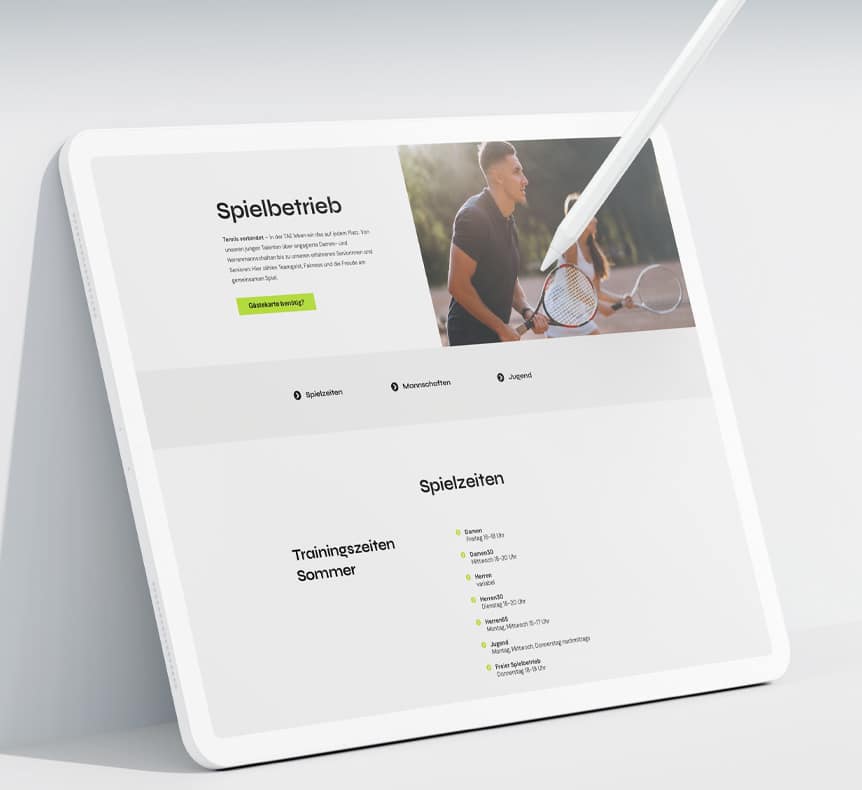 TAE Tennisabteilung Eckersdorf | Website erstellt von StatusZwo.com