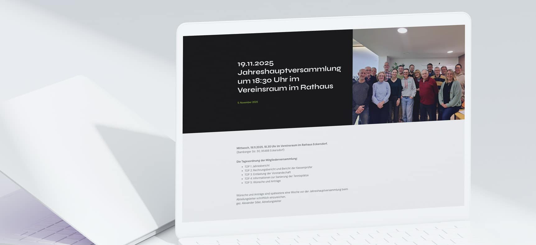 TAE Tennisabteilung Eckersdorf | Website erstellt von StatusZwo.com